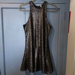 Free People Black Sequin Dress